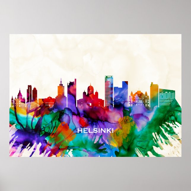 Helsinki Skyline Poster (Front)
