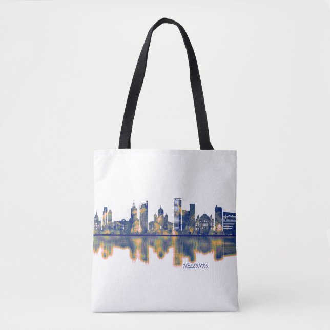 Helsinki Skyline Tote Bag (Front)
