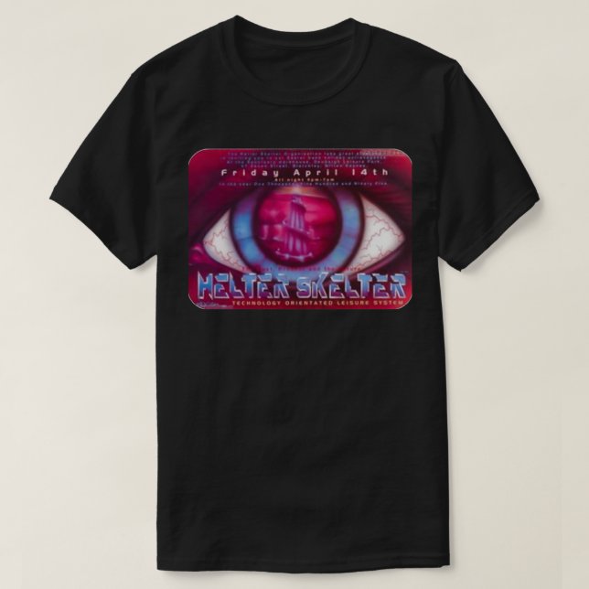 Helterskelter 90s Rave Flyer  T-Shirt (Design Front)