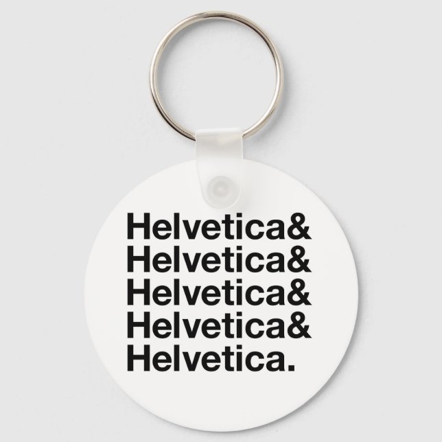Helvetica& Keychain (Front)