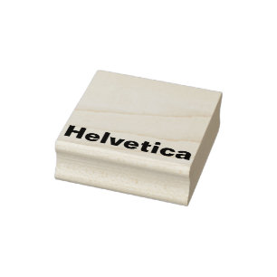 HELVETICA RUBBER STAMP