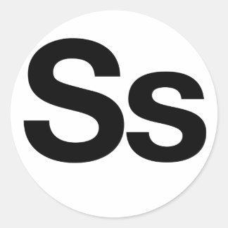 Helvetica Ss Classic Round Sticker