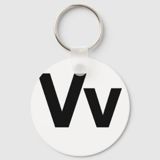 Helvetica Vv Keychain