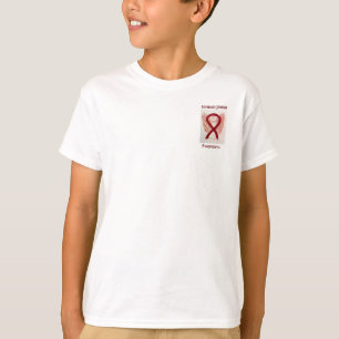 Hemangioma Awareness Ribbon Angel Custom Tee