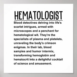 Hematologist Poster