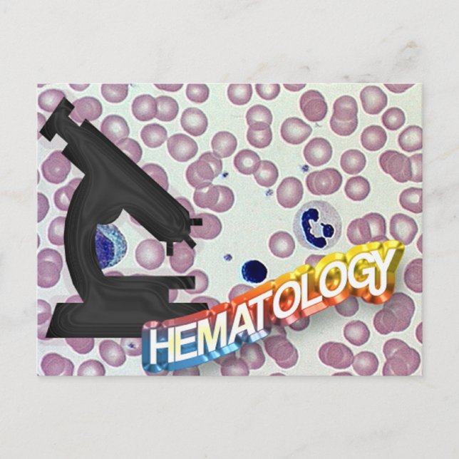 HEMATOLOGY - Medical Technology - Laboratory Postcard (Front)