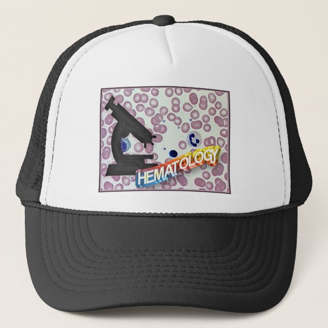 HEMATOLOGY - Medical Technology - Laboratory Trucker Hat (Front)
