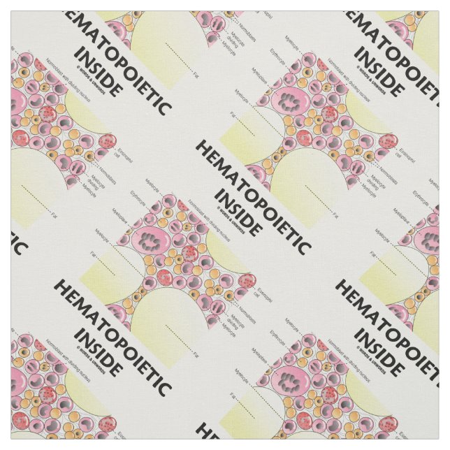 Hematopoietic Inside Blood Cell Formation Fabric (Swatch)