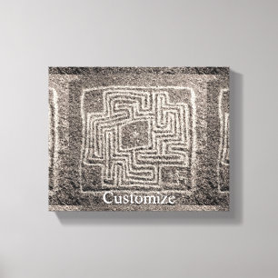 Hemet Maze Stone Thunder_Cove  Canvas Print