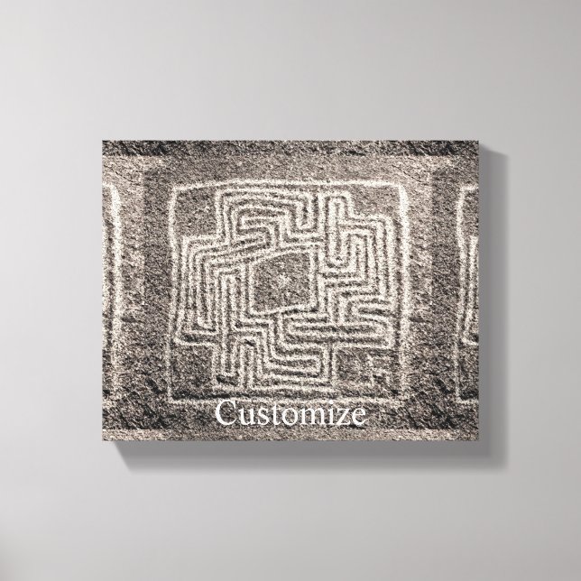 Hemet Maze Stone Thunder_Cove  Canvas Print (Front)