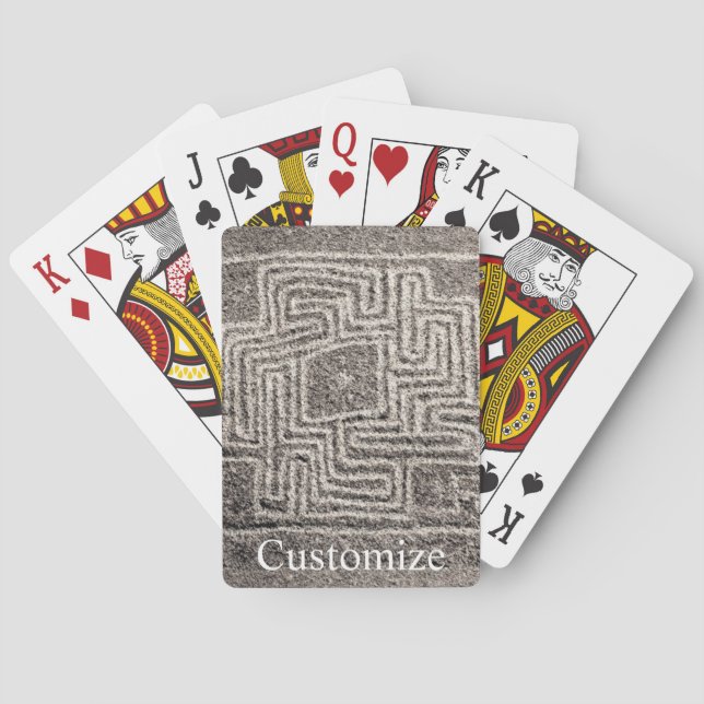 Hemet Maze Stone Thunder_Cove  Playing Cards (Back)