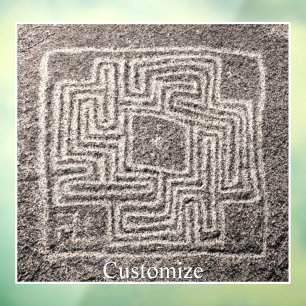 Hemet Maze Stone Thunder_Cove  Window Cling
