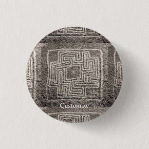 Hemet Maze Stone Thunder_Cover  1 Inch Round Button