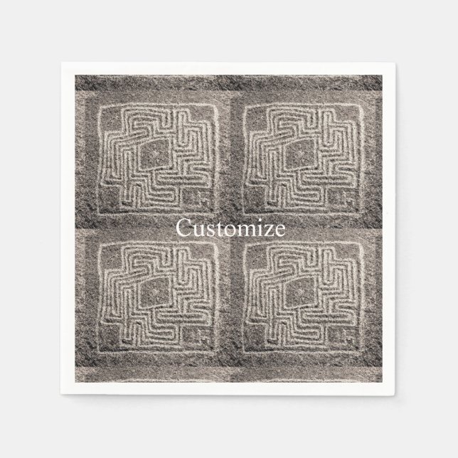 Hemet Maze Stone Thunder_Cover   Napkin (Front)