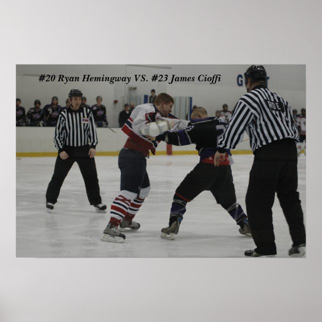 Hemi, #20 Ryan Hemingway VS. #23 James Cioffi Poster (Front)