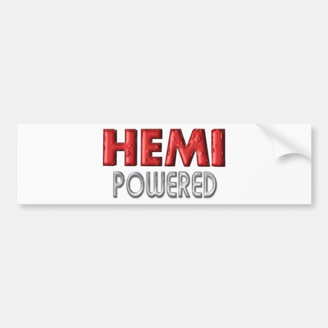 HEMI Powered Bumper Sticker (Front)