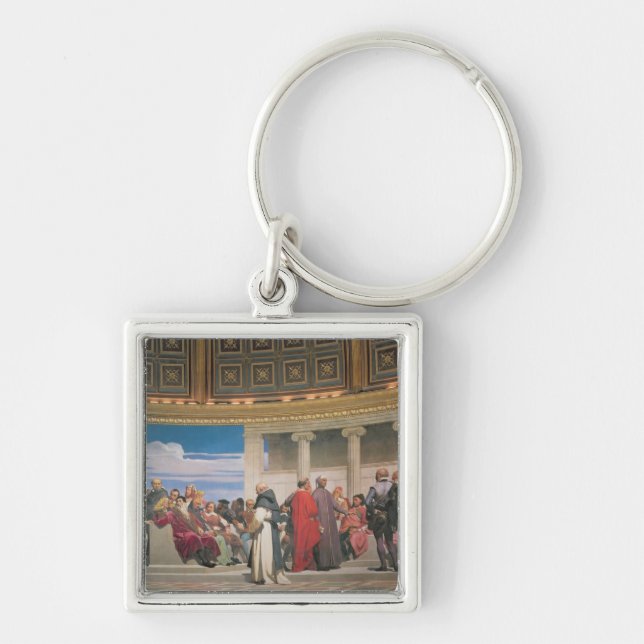 Hemicycle: Artists of All Ages, detail of the righ Keychain (Front)