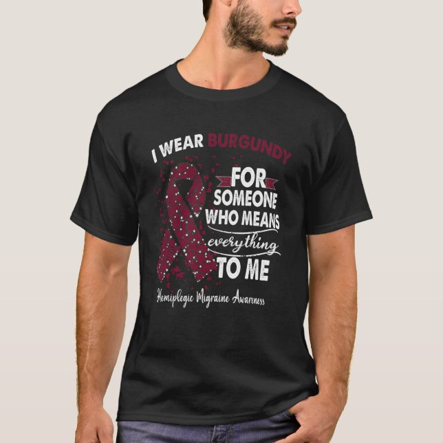 Hemiplegic Migraine Awareness Warrior Support Gift T-Shirt (Front)