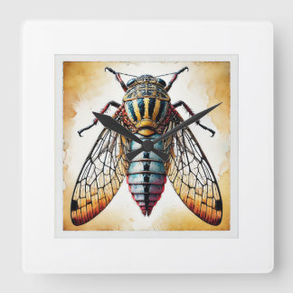 Hemipteran Insect 121024IREF220 - Watercolor Square Wall Clock