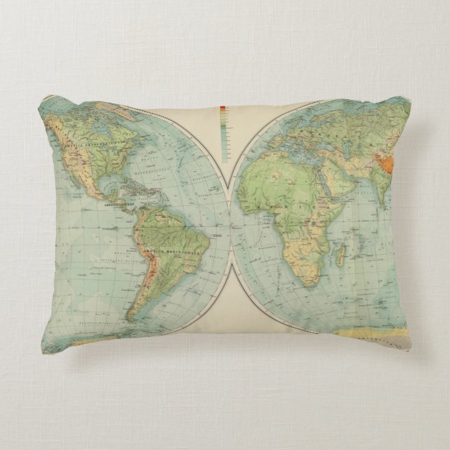Hemispheres 12 physical decorative pillow (Front)