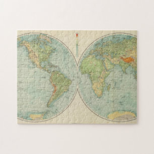 Hemispheres 12 physical jigsaw puzzle