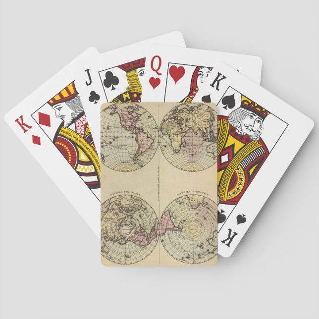 Hemispheres. Playing Cards (Back)