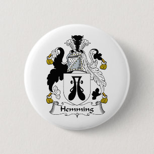 Hemming Family Crest 2 Inch Round Button