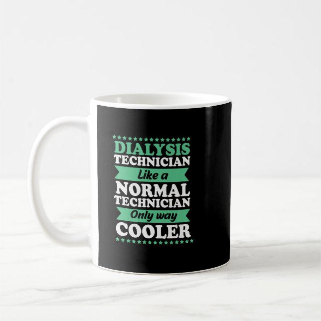 Hemo Tech Nephrology Funny Dialysis Technician Coffee Mug (Left)