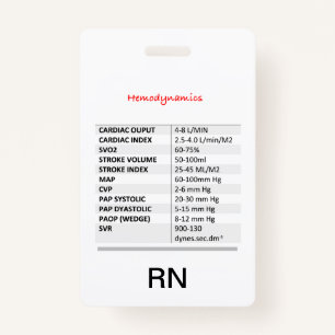 Hemodynamics RN Badge