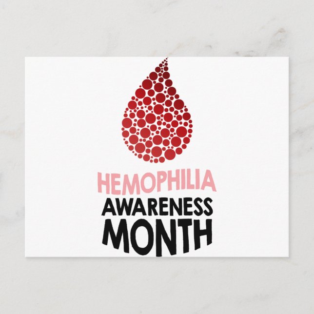Hemophilia Awareness Month - Appreciation Day Postcard (Front)