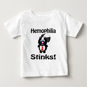 Hemophilia Stinks Skunk Awareness Design Baby T-Shirt