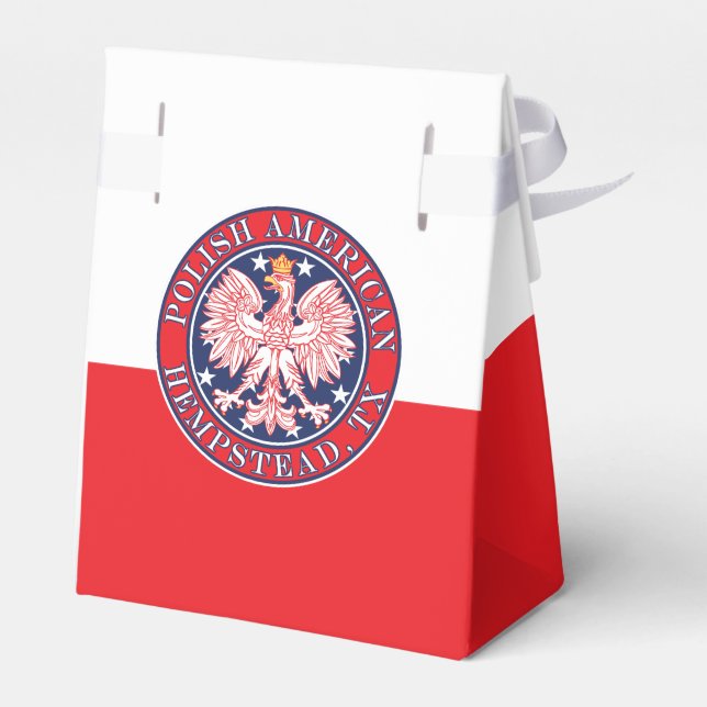 Hempstead Texas Polish American Eagle Favor Box (Back Side)