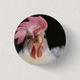 Hen 1 Inch Round Button