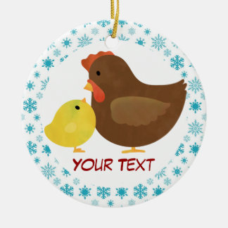 Hen and Chick Christmas Ornament Gift