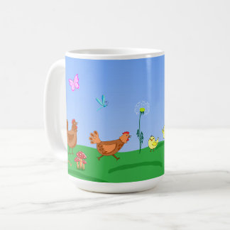 Hen and chicks Mug