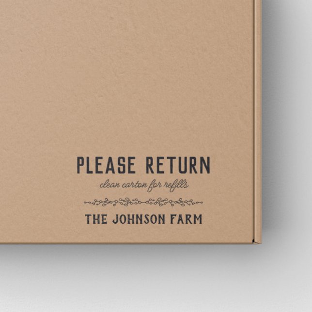 Hen Family Farm Return Carton Rubber Stamp (Creator Uploaded)
