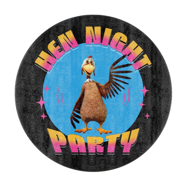 Hen Night Party Funny Bachelorette Party Cutting Board (Front)