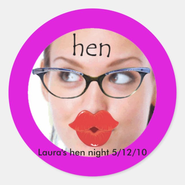Hen night stickers (Front)