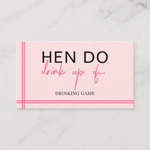 Hen Party Card Game, Drinking Game, Hen Do, Party 