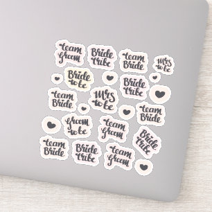 Hen Party stickers - team bride / bride tribe
