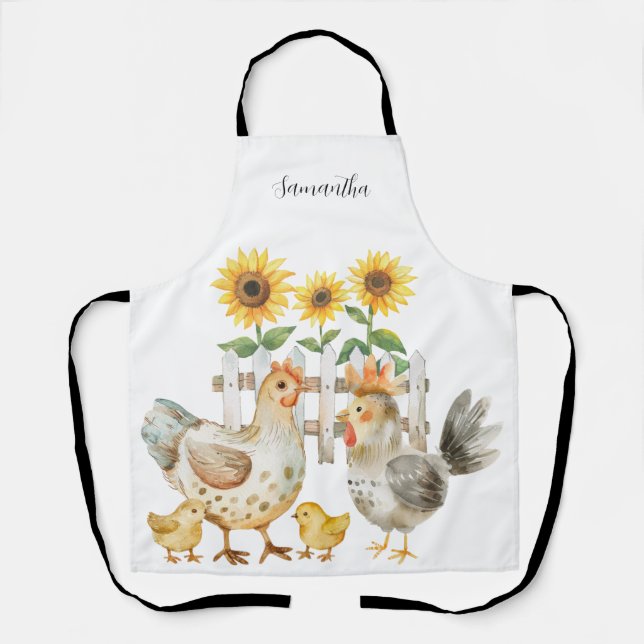 Hen Personalized Apron (Front)