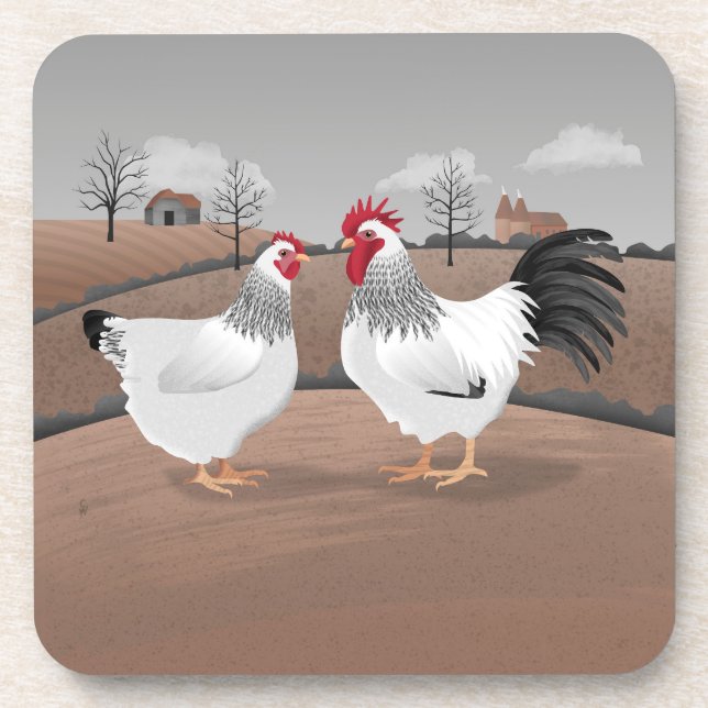 Hen & Rooster Coaster (Front)