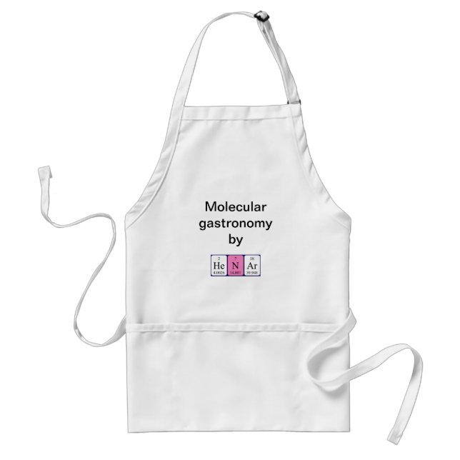 Henar periodic table name apron (Front)