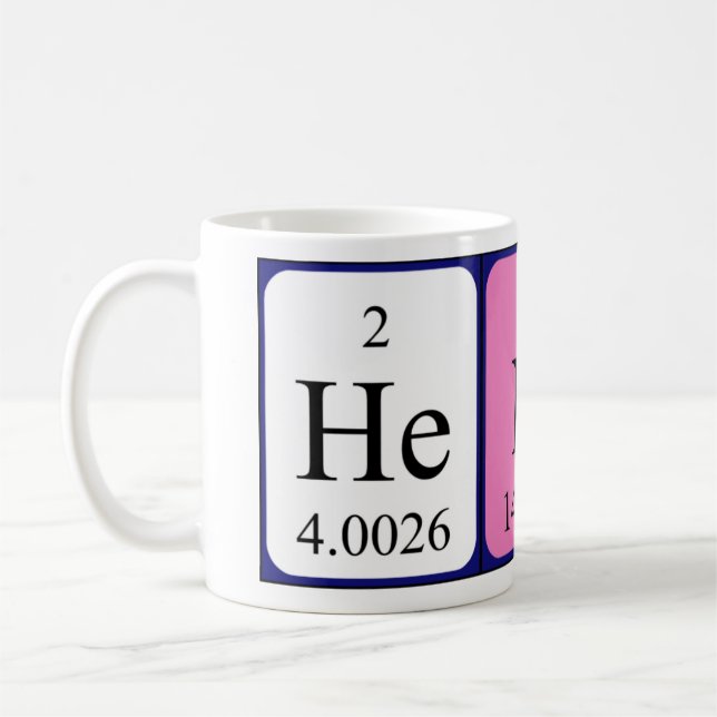 Henar periodic table name mug (Left)