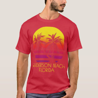 Henderson Beach Florida Vintage Tropical Sunset Pa T-Shirt