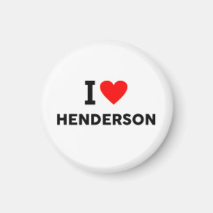 Henderson city United States America USA love hear Magnet