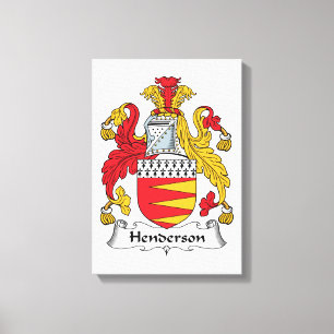 Henderson Family Crest Canvas Print