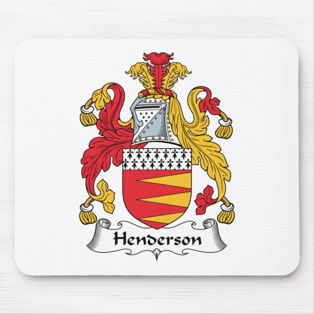 Henderson Family Crest Mouse Pad (Front)