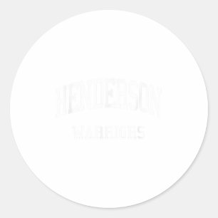 Henderson High School Hs West Chester Pa Retro Spo Classic Round Sticker