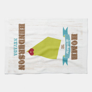 Henderson, Nevada Map – Home Is Where The Heart Kitchen Towel